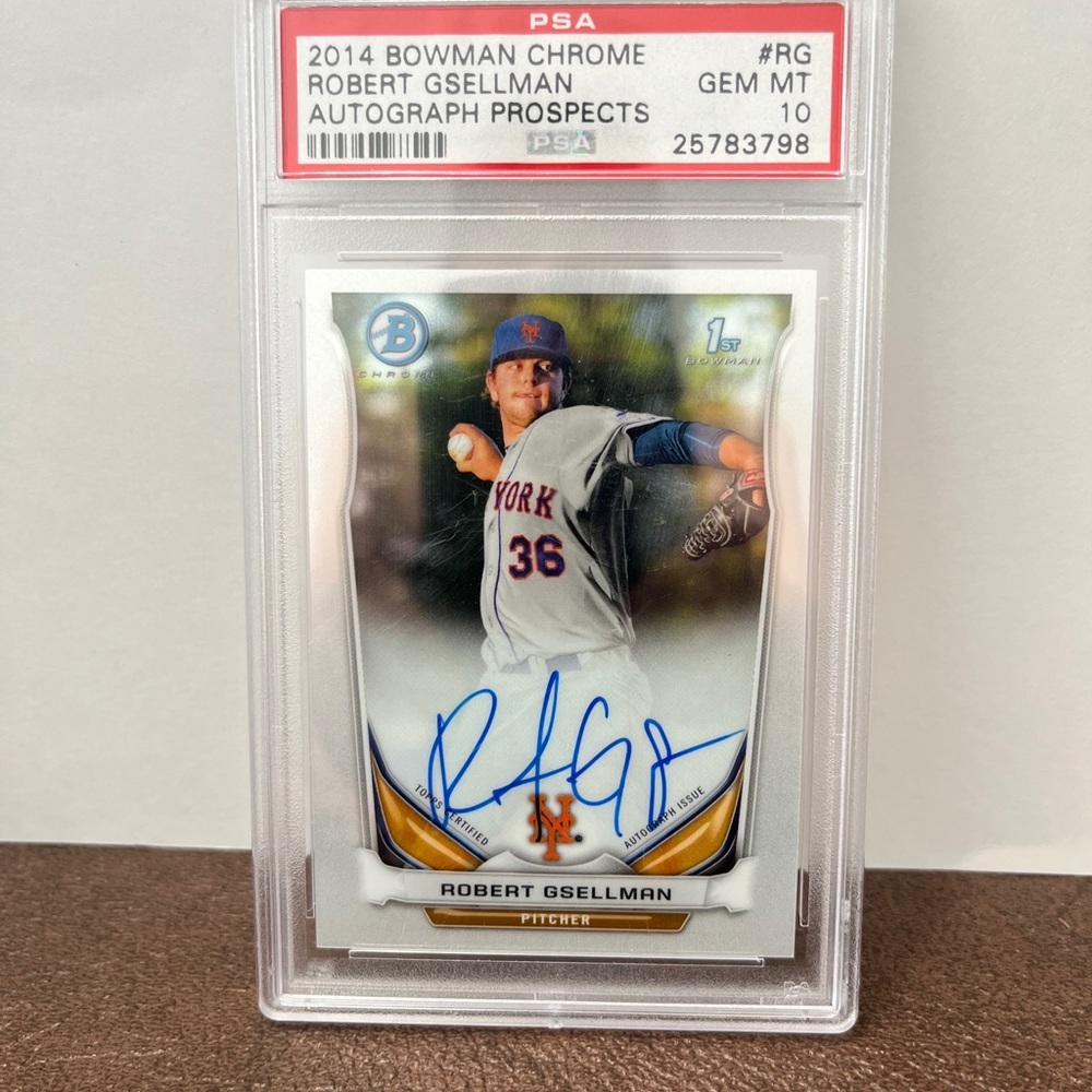 2014 Bowman Chrome Prospects Robert Gsellman Autograph RC PSA 10 GEM Mint w/Auto